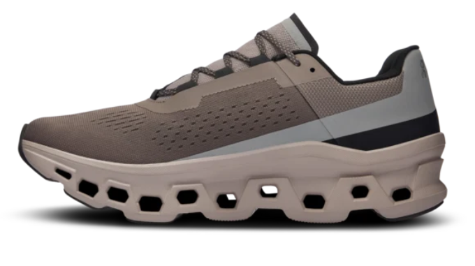 On Men's Cloudmonster Running Shoes – Cinder/Fog