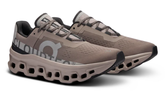 On Men's Cloudmonster Running Shoes – Cinder/Fog